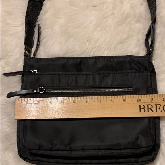 Black Durable Nylon Crossbody Bag NWOT - Picture 8 of 9